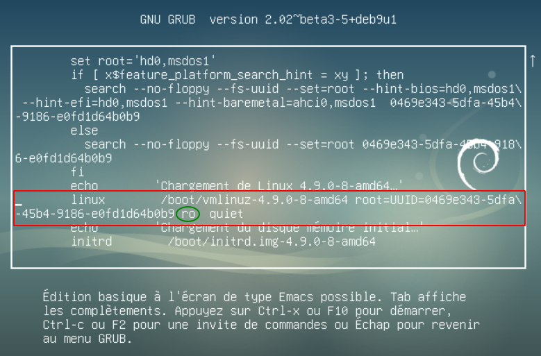 Fichier:Grub boot param linux.png
